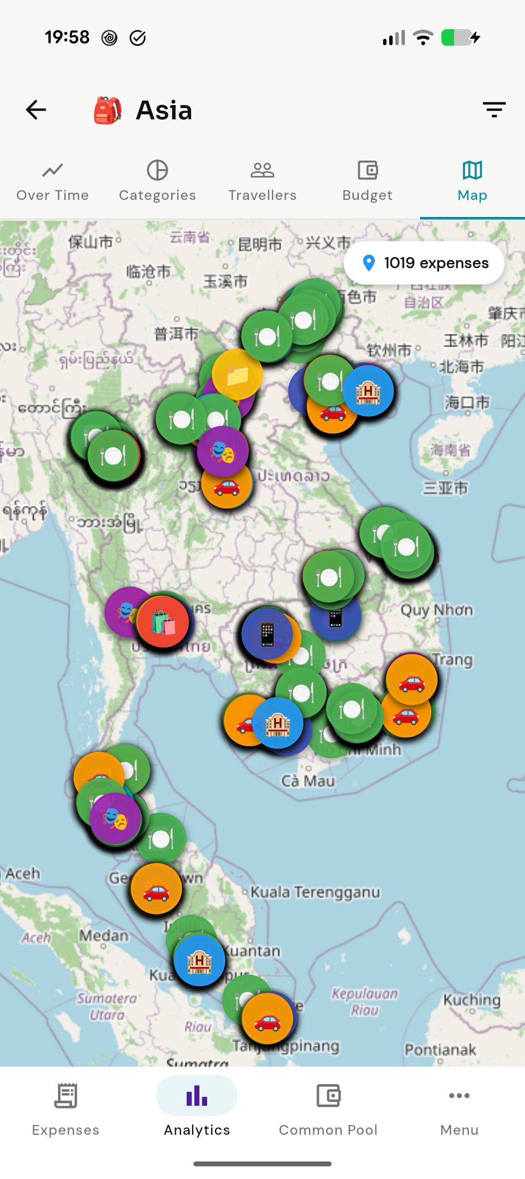 Geographic Expense Map
